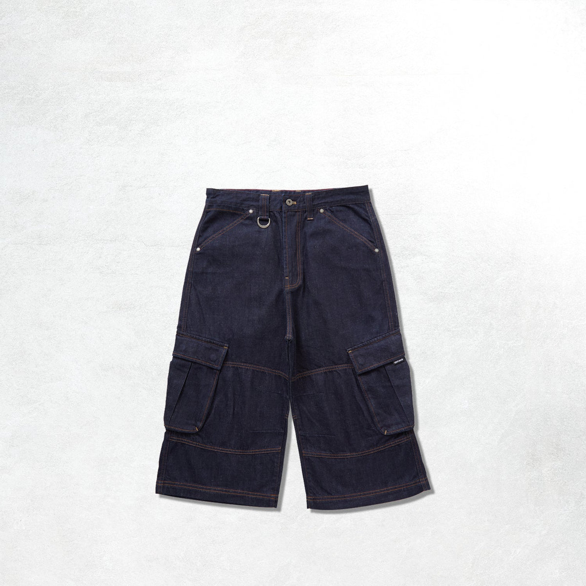 Chet Rock Pagoria Jorts: Blue Rinse Wash