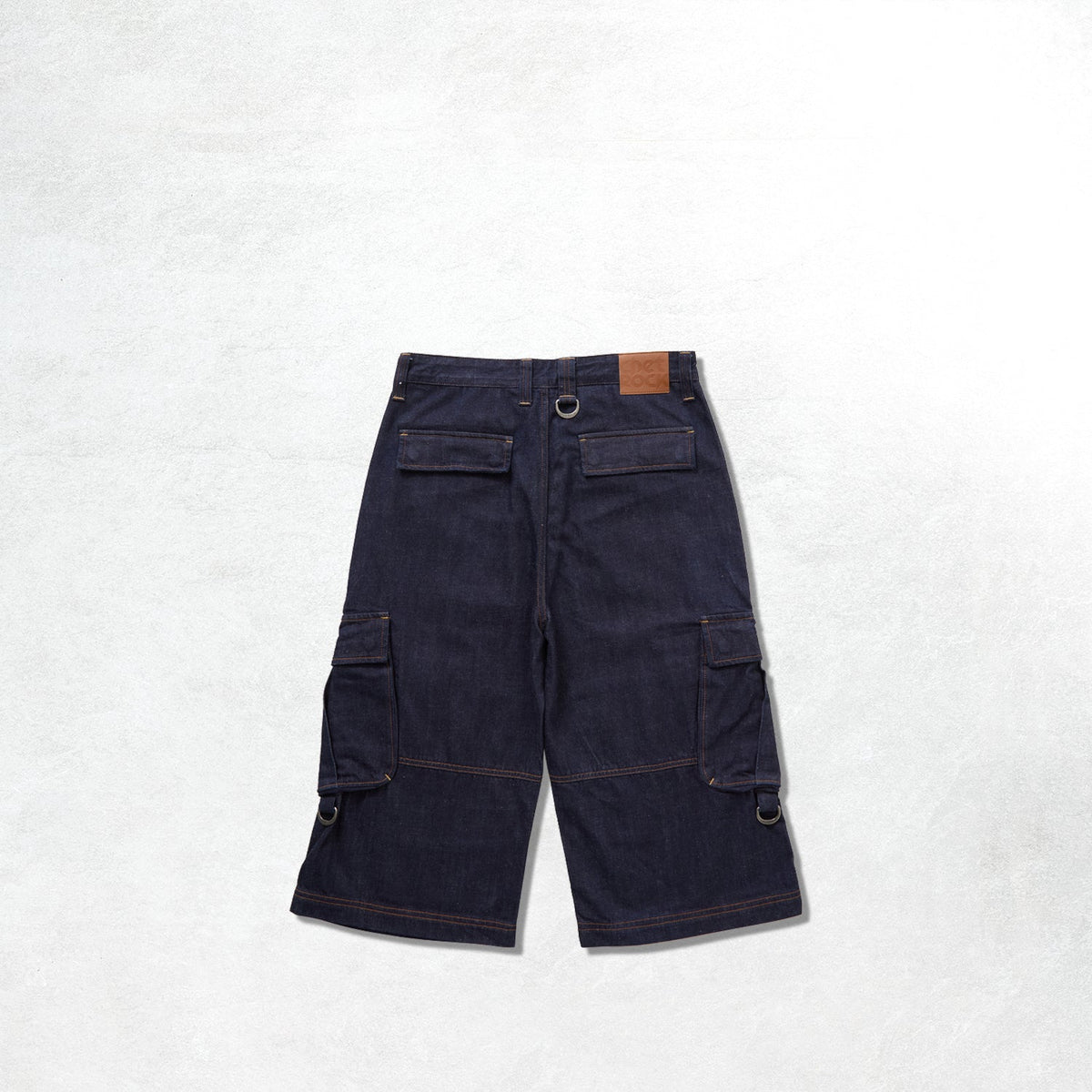 Chet Rock Pagoria Jorts: Blue Rinse Wash
