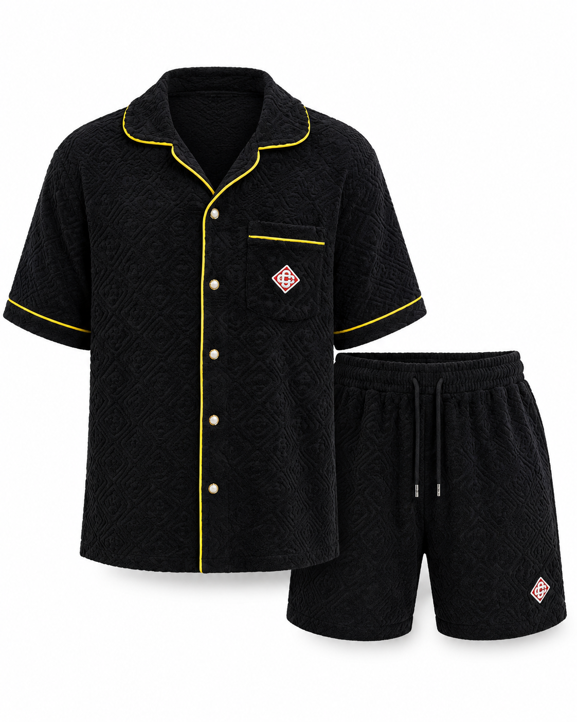 Casablanca Badstof Summer Set — Black / Yellow